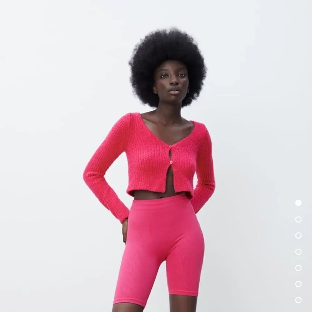 Zara Chenille Fuchsia Cardigan